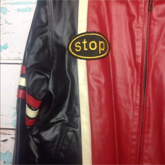 Fox Indiana Racing Leather Jacket 4X Biker Moto - Picture 3 of 8